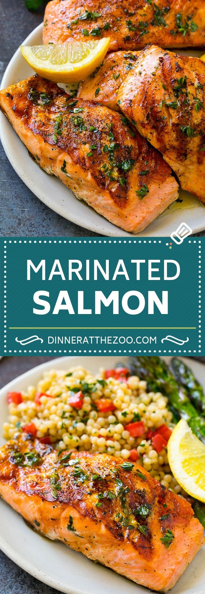 Marinated Salmon Recipe | Grilled Salmon | Garlic and Herb Salmon #salmon #grilling #marinade #fish #dinner #ezlod