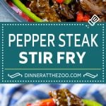 Pepper Steak Stir Fry Recipe | Chinese Pepper Steak | Steak Stir Fry | Beef Stir Fry #steak #peppers #stirfry #chinesefood #ezlod #beef