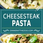 Philly Cheesesteak Pasta | Ground Beef Pasta | Creamy Pasta #phillycheesesteak #beef #pasta #peppers #mushrooms #dinner #ezlod