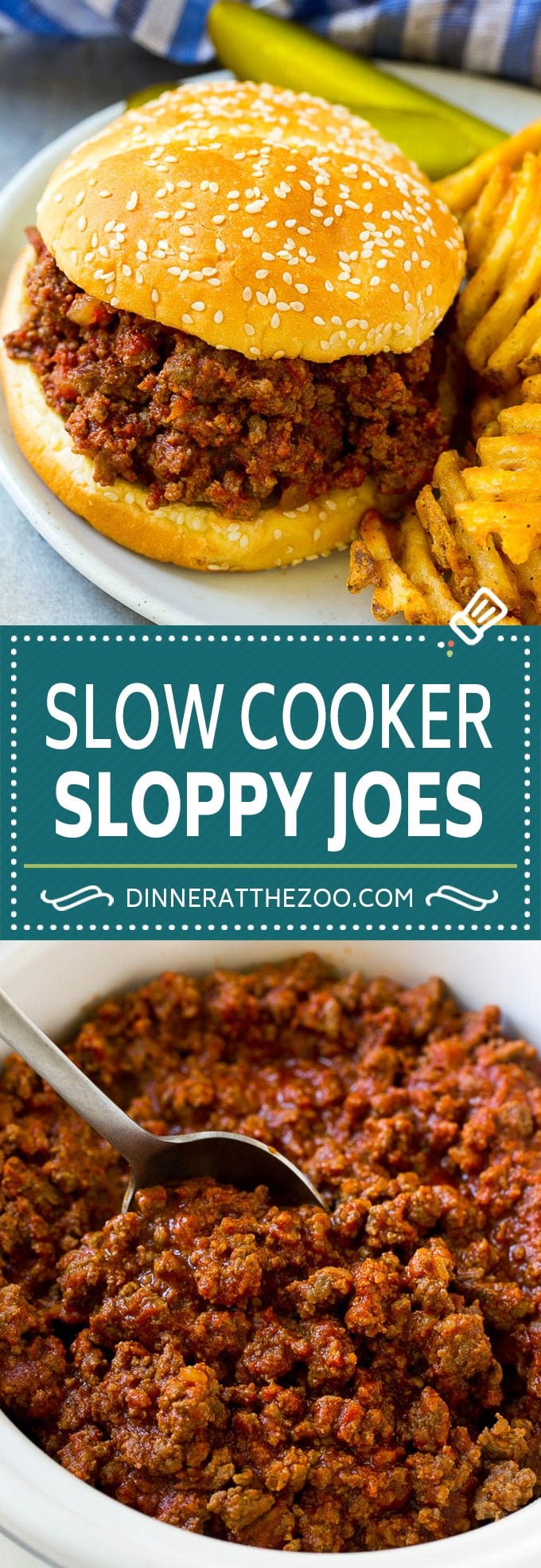Slow Cooker Sloppy Joes Recipe | Crock Pot Sloppy Joes | Homemade Sloppy Joes #beef #slowcooker #crockpot #sandwich #ezlod