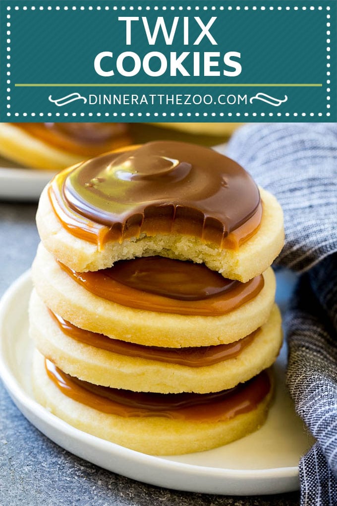 Twix Cookies Recipe | Chocolate Caramel Cookies | Shortbread Cookies #cookies #baking #caramel #chocolate #dessert #ezlod