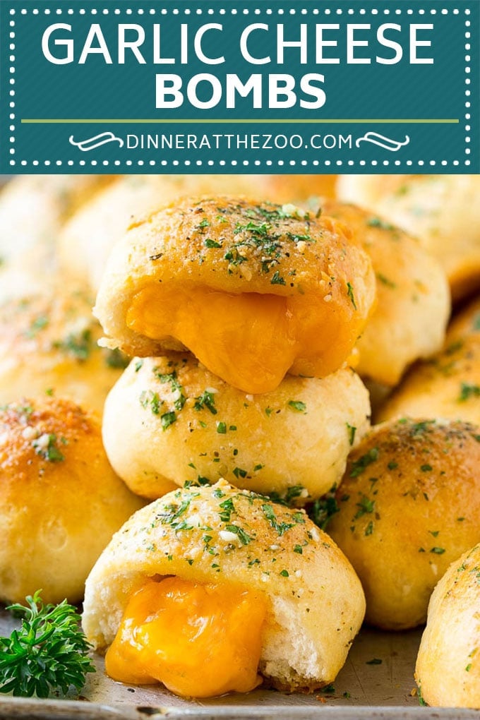Cheese Bombs Recipe | Garlic Bread | Cheddar Bread #bread #cheese #appetizer #snack #garlicbread #ezlod