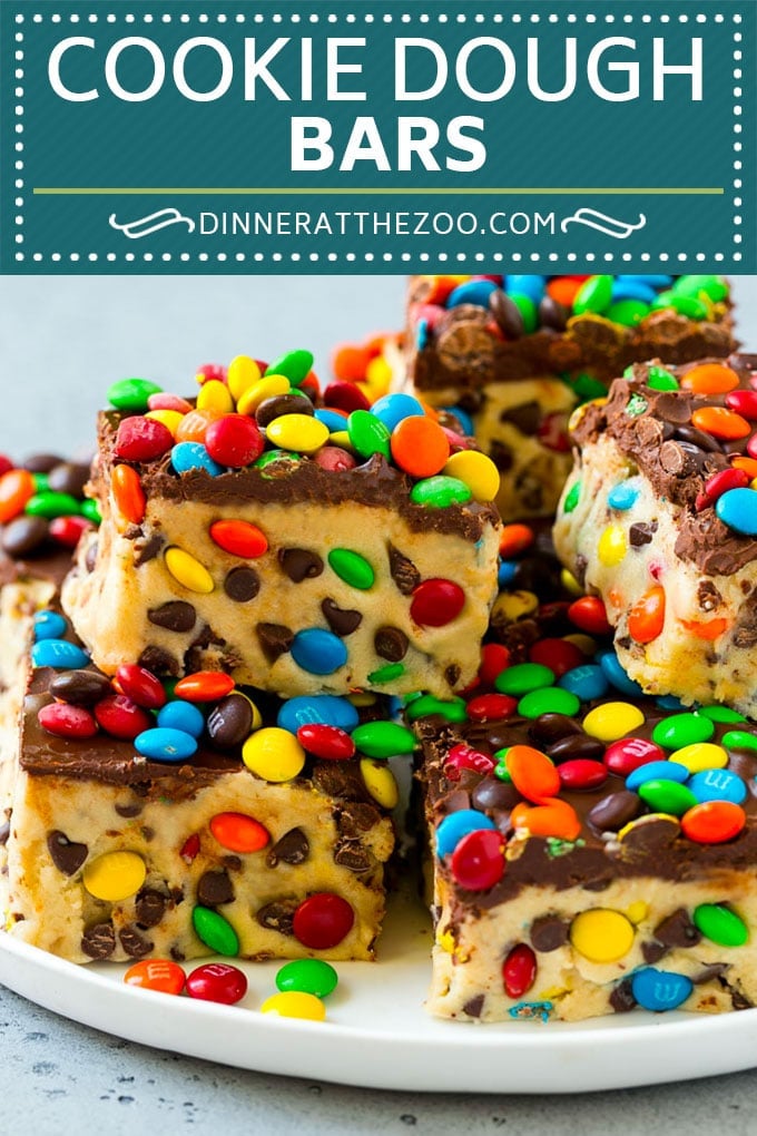 Cookie Dough Bars Recipe | Chocolate Chip Cookie Dough | Cookie Bars #cookiedough #cookies #cookiebars #chocolate #dessert #ezlod