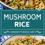 Mushroom Rice Recipe | Baked Rice | Rice Pilaf #rice #mushrooms #sidedish #dinner #ezlod