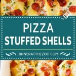 Pizza Stuffed Shells | Stuffed Shells Recipe | Italian Stuffed Shells #pizza #pasta #cheese #pepperoni #dinner #ezlod