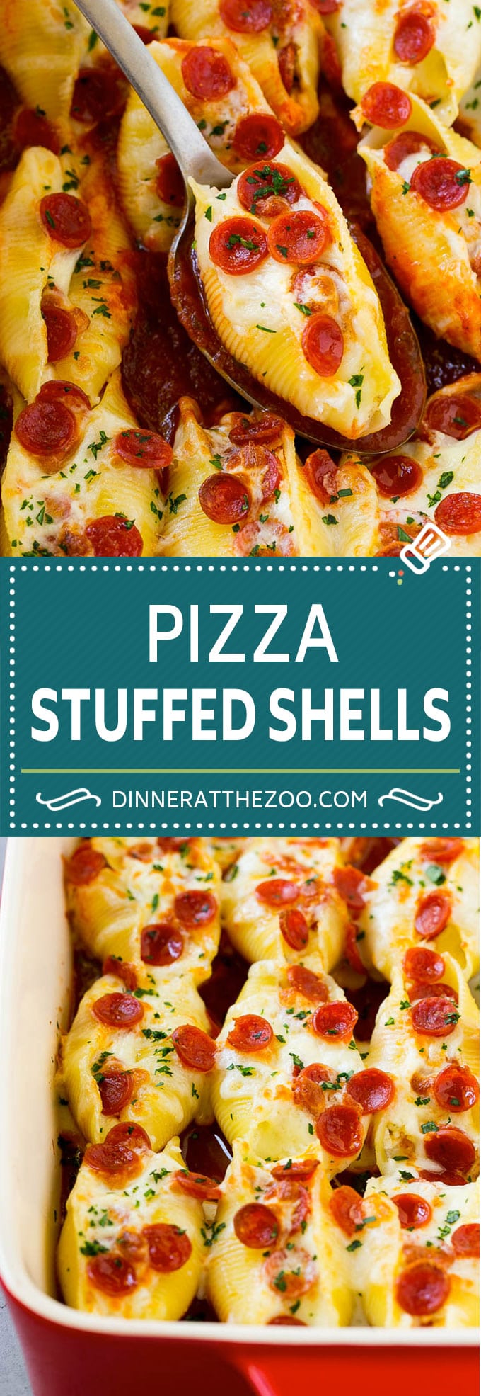 Pizza Stuffed Shells | Stuffed Shells Recipe | Italian Stuffed Shells #pizza #pasta #cheese #pepperoni #dinner #ezlod