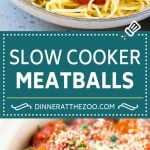 Slow Cooker Meatballs Recipe | Crock Pot Meatballs | Italian Meatballs | Spaghetti and Meatballs #meatballs #slowcooker #crockpot #dinner #ezlod #italian