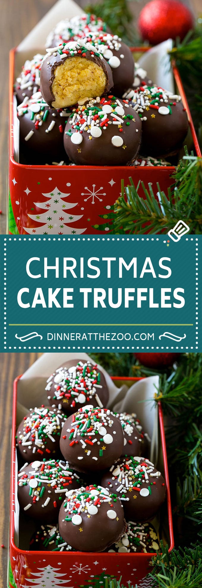 Christmas Cake Truffles Recipe | Cake Truffles | Cake Balls | Cake Bites #cake #christmas #sprinkles #baking #ezlod