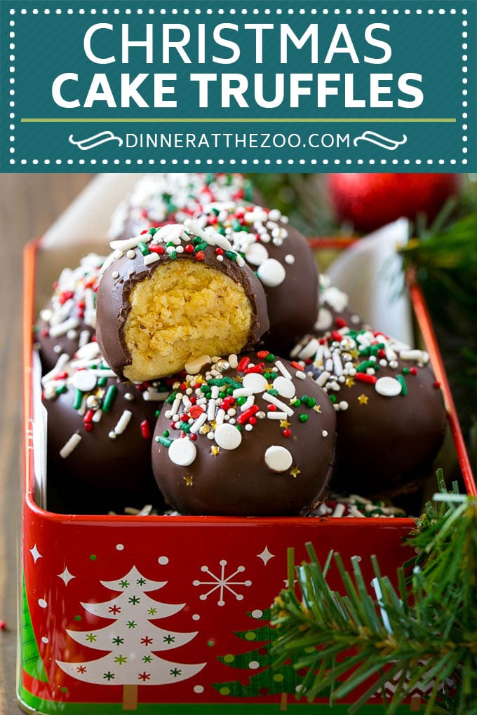 Christmas Cake Truffles Recipe | Cake Truffles | Cake Balls | Cake Bites #cake #christmas #sprinkles #baking #ezlod