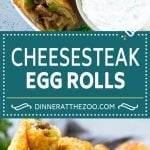 Philly Cheesesteak Egg Rolls | Beef Egg Rolls | Philly Cheesesteak Appetizer #steak #cheese #appetizer #snack #ezlod