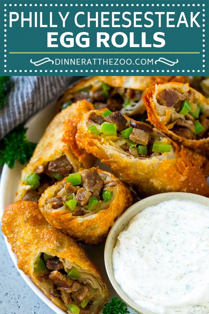 Philly Cheesesteak Egg Rolls | Beef Egg Rolls | Philly Cheesesteak Appetizer #steak #cheese #appetizer #snack #ezlod