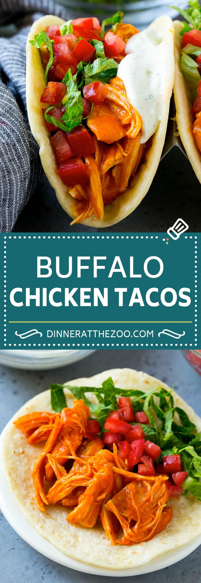 Buffalo Chicken Tacos | Chicken Taco Recipe | Spicy Chicken Tacos #tacos #tacotuesday #buffalochicken #chicken #ranch #dinner #ezlod
