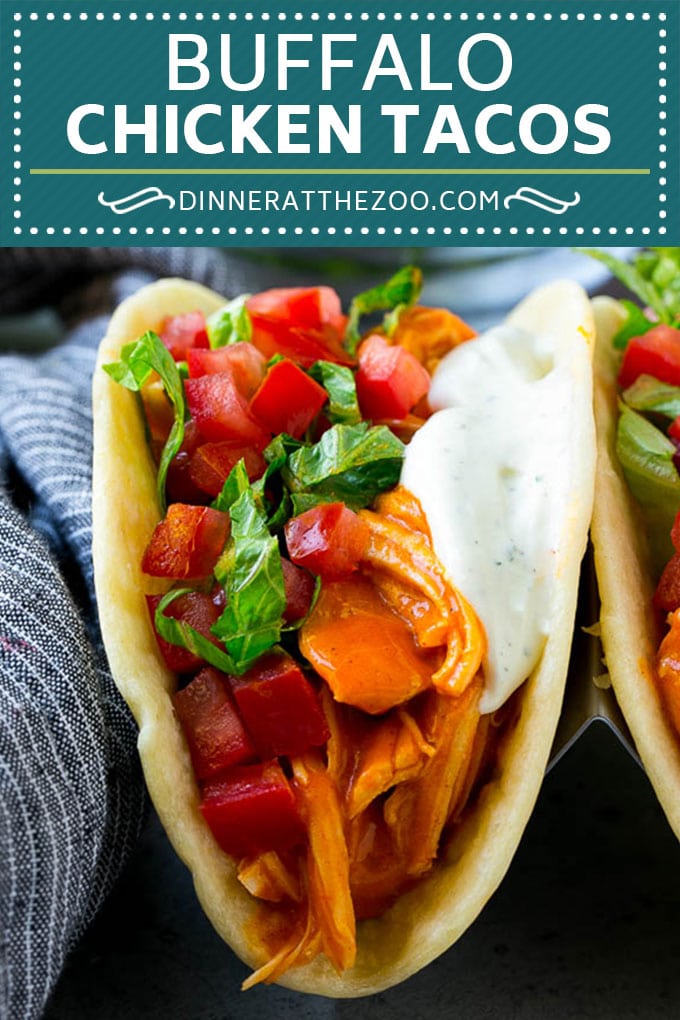 Buffalo Chicken Tacos | Chicken Taco Recipe | Spicy Chicken Tacos #tacos #tacotuesday #buffalochicken #chicken #ranch #dinner #ezlod