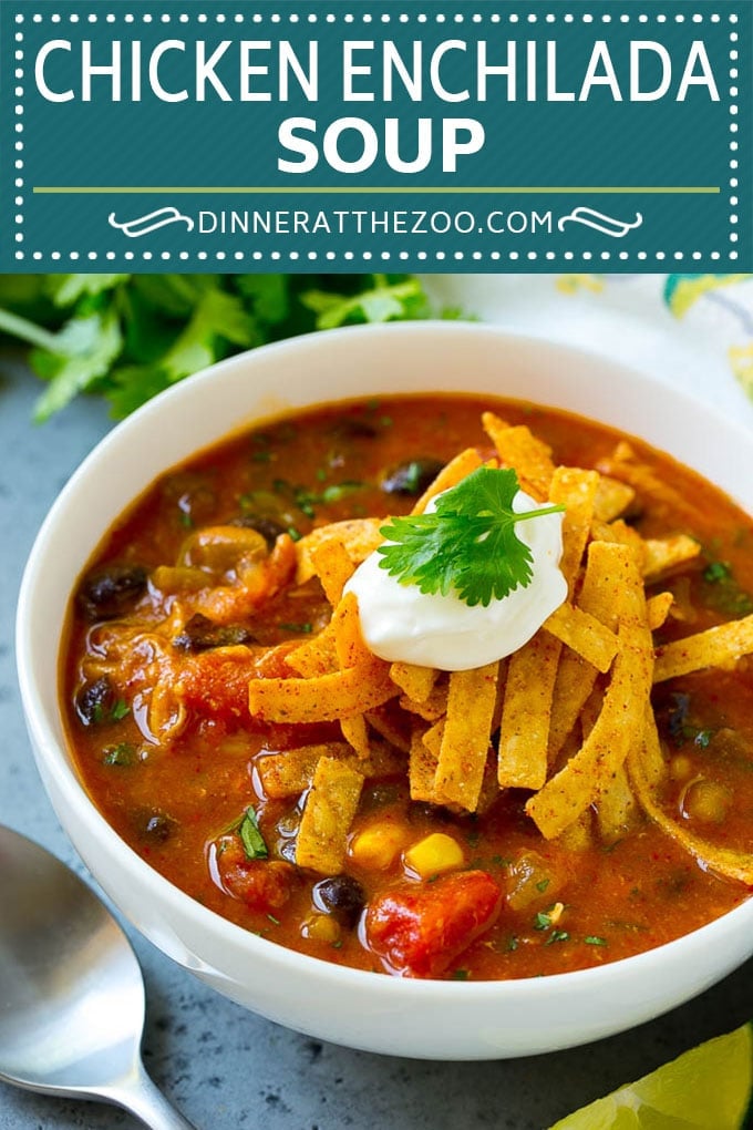 Chicken Enchilada Soup | Mexican Soup | Enchilada Soup #soup #chicken #chickensoup #beans #corn #dinner #ezlod