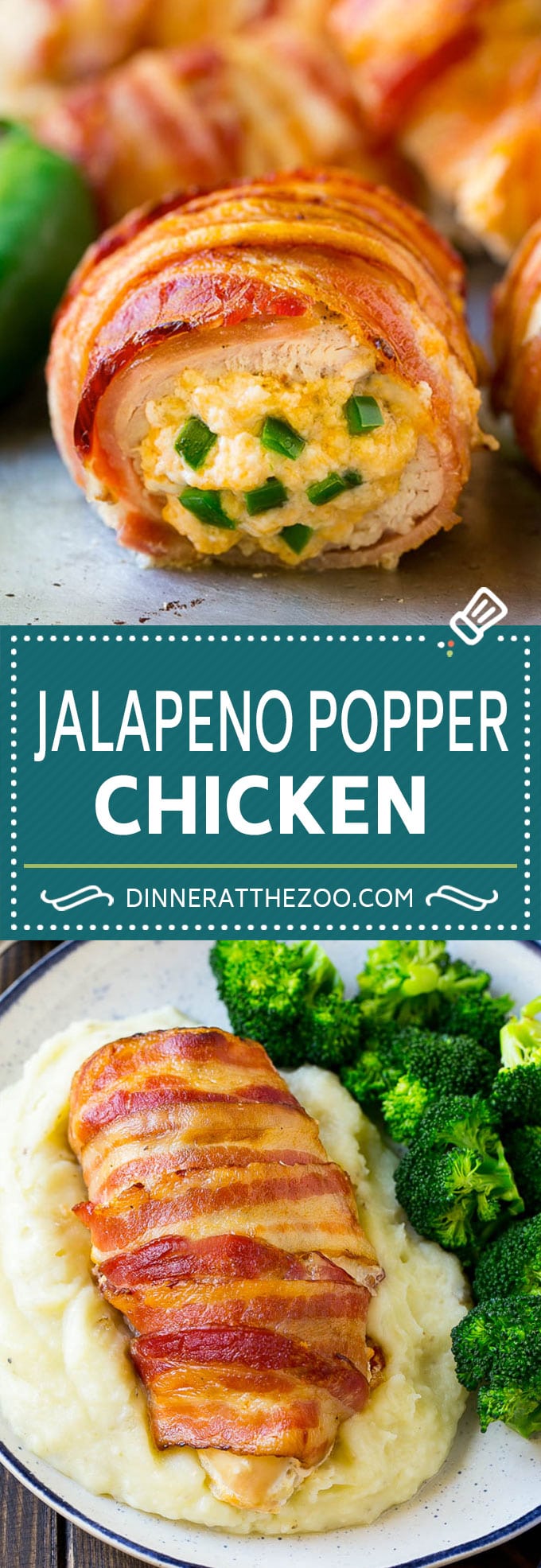 Jalapeno Popper Chicken Recipe | Bacon Wrapped Chicken | Stuffed Chicken | Low Carb Chicken #chicken #lowcarb #keto #bacon #jalapenos #cheese #dinner #ezlod
