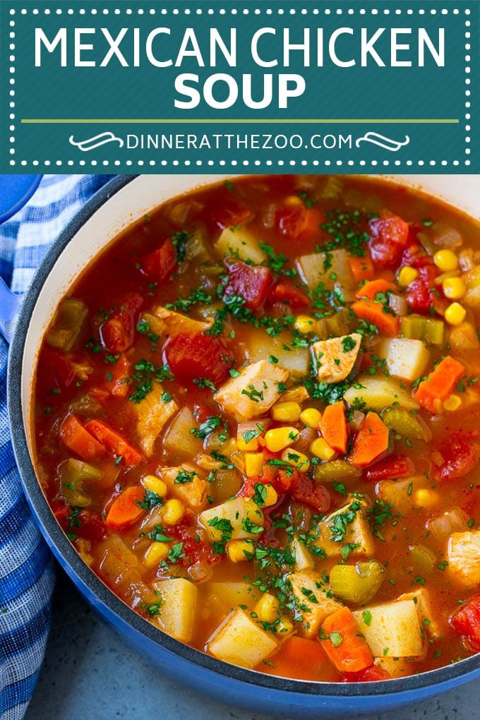 Mexican Chicken Soup | Chicken and Vegetable Soup | Chicken and Potato Soup #chicken #soup #chickensoup #mexican #healthy #dinner #ezlod