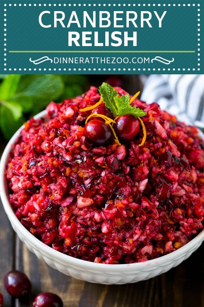 Cranberry Relish Recipe | Cranberry Sauce | Raw Cranberry Relish #cranberry #relish #sauce #thanksgiving #fall #dinner #ezlod