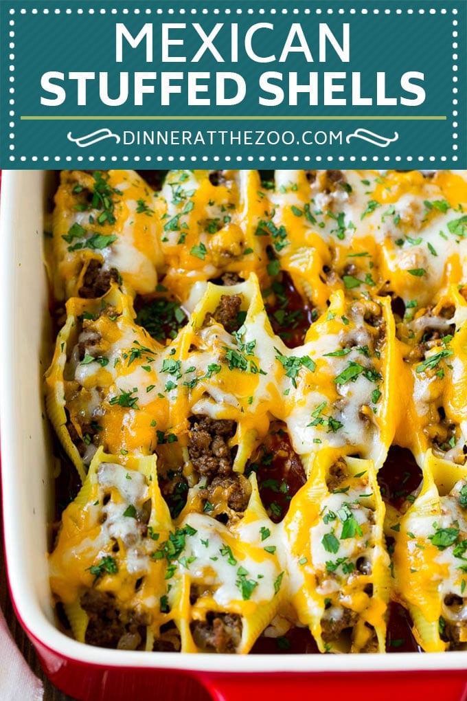 Mexican Stuffed Shells Recipe | Stuffed Shells | Mexican Pasta #dinner #pasta #mexican #beef #noodles #cheese #ezlod