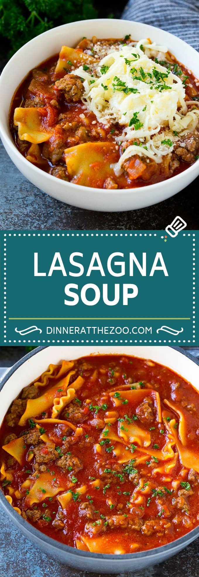 Lasagna Soup Recipe | Italian Soup | Ground Beef Soup #lasagna #pasta #soup #beef #dinner #ezlod #italian
