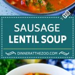 Lentil Soup Recipe | Sausage Lentil Soup #soup #lentils #sausage #dinner #glutenfree #ezlod