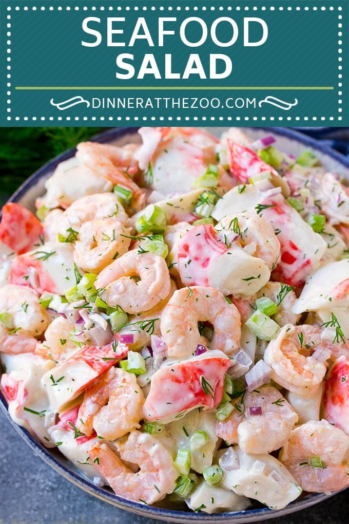 Seafood Salad Recipe | Shrimp Salad Recipe | Crab Salad #salad #shrimp #crab #seafood #lunch #lowcarb #dinner #ezlod