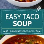 Taco Soup Recipe | Beef Taco Soup | Mexican Soup #soup #beef #taco #mexicanfood #beans #dinner #ezlod