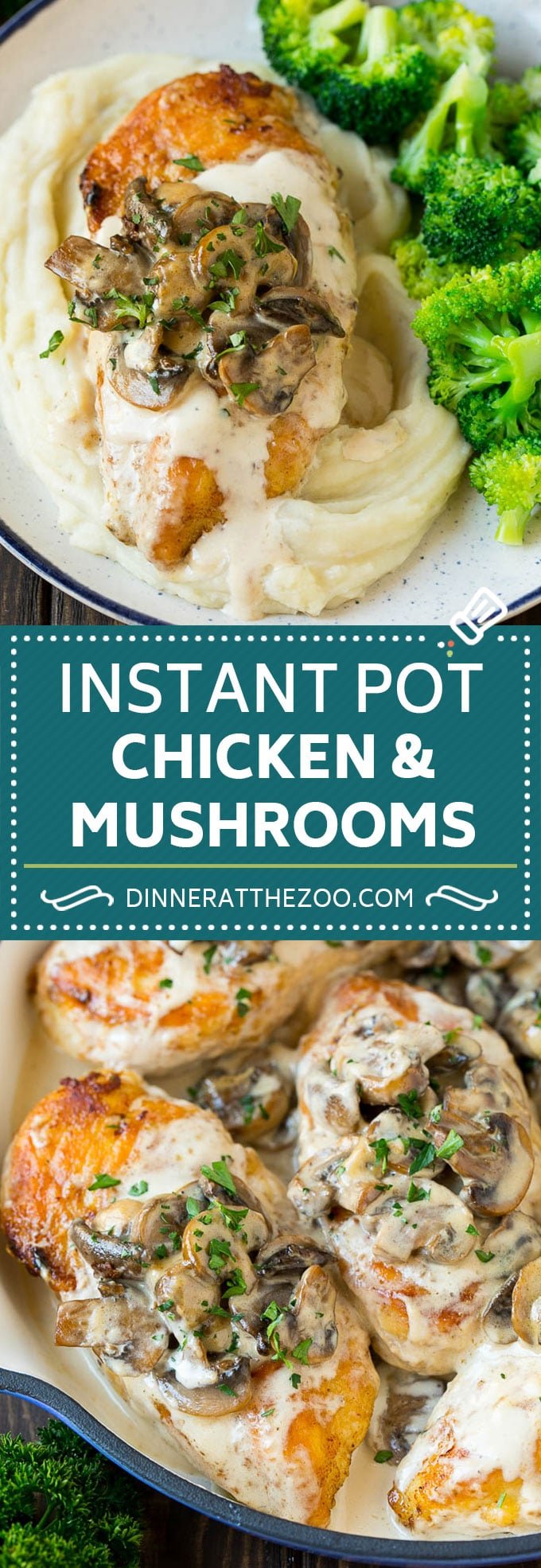 Instant Pot Chicken with Mushroom Sauce | Instant Pot Chicken Recipe | Mushroom Chicken #instantpot #chicken #mushrooms #pressurecooker #dinner #ezlod