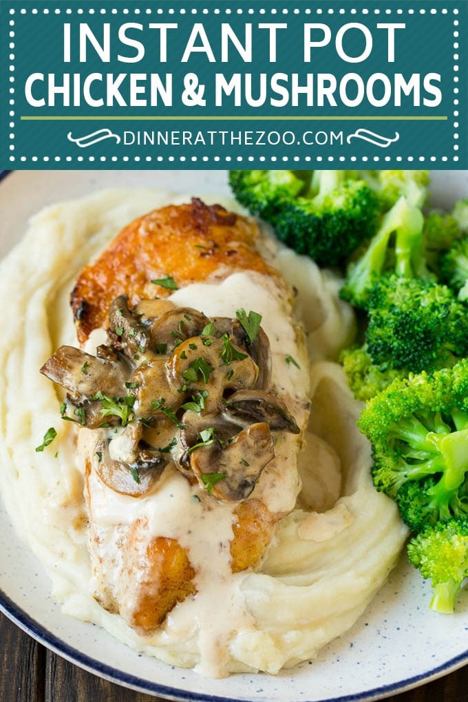 Instant Pot Chicken with Mushroom Sauce | Instant Pot Chicken Recipe | Mushroom Chicken #instantpot #chicken #mushrooms #pressurecooker #dinner #ezlod