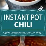 Instant Pot Chili Recipe | Pressure Cooker Chili | Beef Chili | Beef and Bean Chili #chili #beef #beans #instantpot #pressurecooker #dinner #soup #ezlod