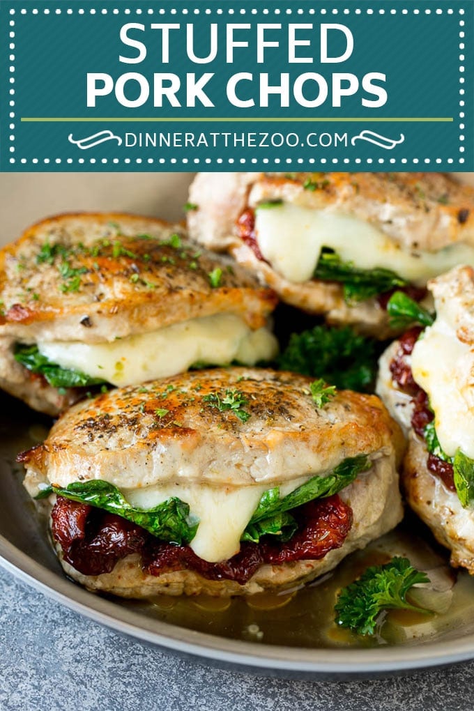 Stuffed Pork Chops Recipe | Boneless Pork Chops Recipe | Italian Pork Chops #pork #porkchops #cheese #lowcarb #dinner #ezlod