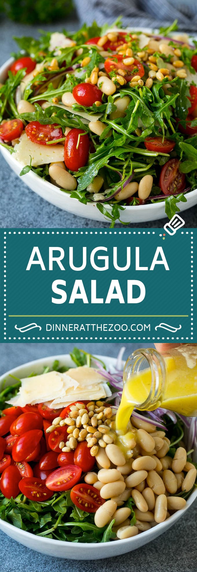 Arugula Salad Recipe | Green Salad | White Bean Salad #salad #arugula #cleaneating #lowcarb #keto #ezlod