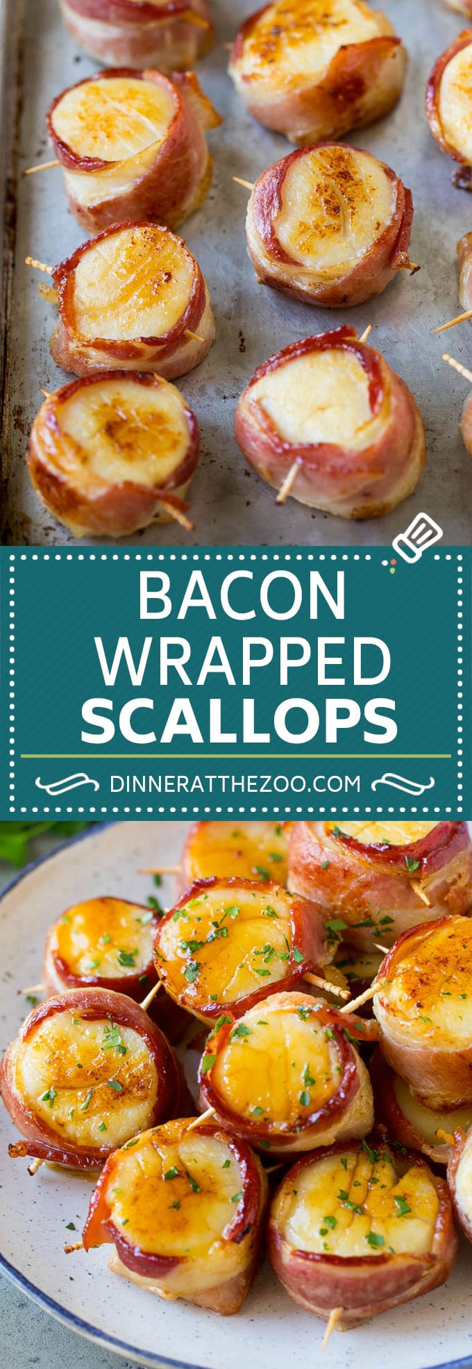 Bacon Wrapped Scallops Recipe | Broiled Scallops | Baked Scallops #scallops #seafood #bacon #dinner #appetizer #ezlod