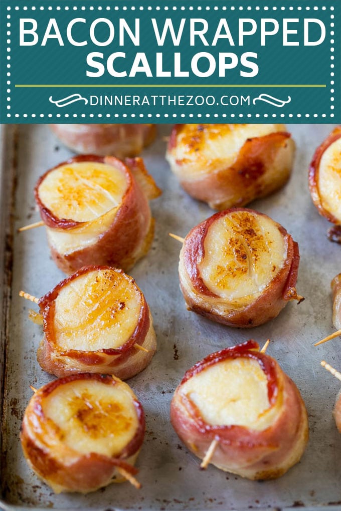 Bacon Wrapped Scallops Recipe | Broiled Scallops | Baked Scallops #scallops #seafood #bacon #dinner #appetizer #ezlod