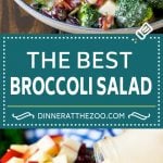 Broccoli Salad Recipe | Creamy Broccoli Salad | Bacon Broccoli Salad #salad #broccoli #bacon #apple #ezlod #sidedish