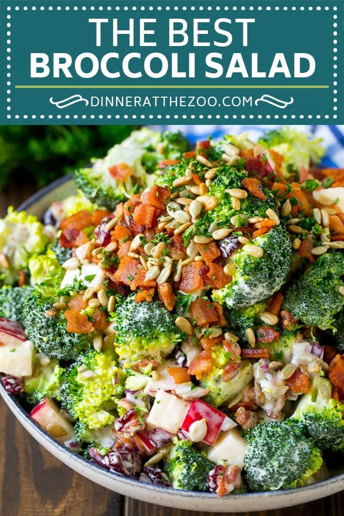 Broccoli Salad Recipe | Creamy Broccoli Salad | Bacon Broccoli Salad #salad #broccoli #bacon #apple #ezlod #sidedish