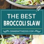 Bacon Broccoli Slaw Recipe | Coleslaw Recipe | Broccoli Slaw #broccoli #slaw #salad #apple #bacon #sidedish #lunch #ezlod
