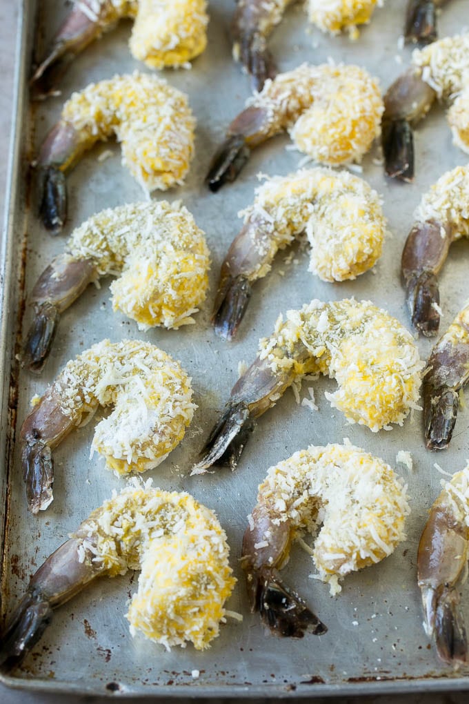 Coconut Shrimp Recipe | Fried Shrimp | Shrimp Appetizer #shrimp #coconut #appetizer #seafood #dinner #ezlod Raw shrimp coated with breadcrumbs and shredded coconut.