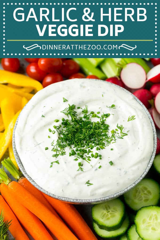 Veggie Dip Recipe | Garlic & Herb Dip | Vegetable Dip #dip #appetizer #lowcarb #keto #vegetables #ezlod