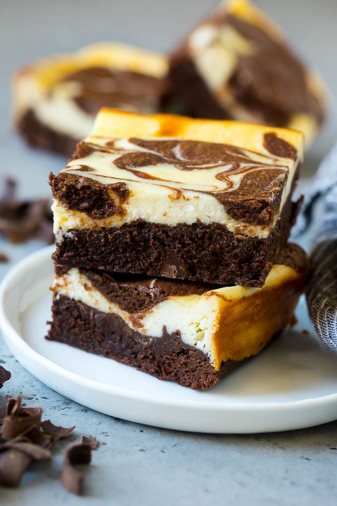 Cheesecake Brownies Recipe | Cream Cheese Brownies | Homemade Brownies #brownies #cheesecake #chocolate #dessert #ezlod Cheesecake brownies with a rich brownie base and cream cheese topping.