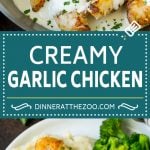 Creamy Garlic Chicken Recipe | Chicken Breast Tenders | Sauteed Chicken #chicken #garlic #parmesan #dinner #glutenfree #keto #lowcarb #ezlod
