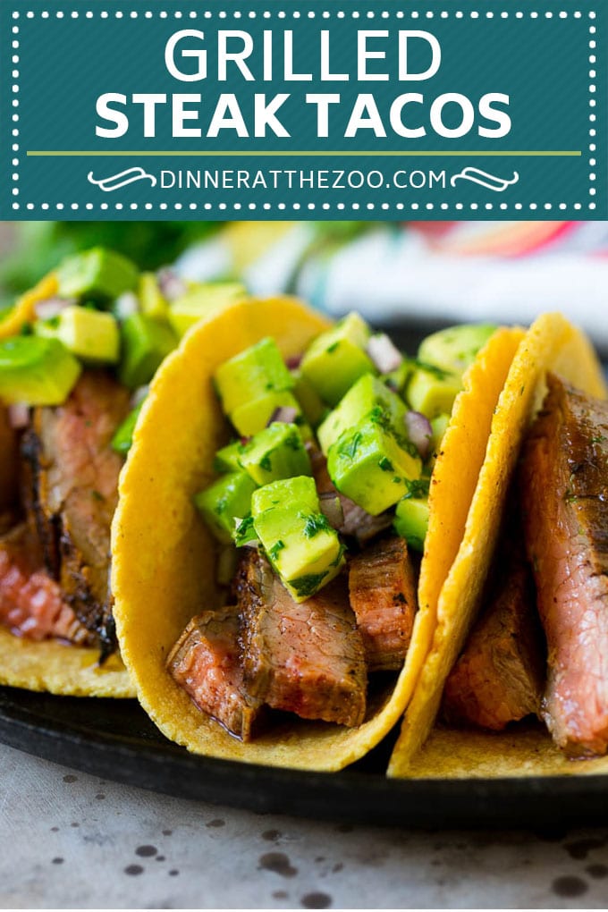 Steak Tacos Recipe | Beef Tacos | Grilled Steak #steak #tacos #tacotuesday #avocado #dinner #ezlod