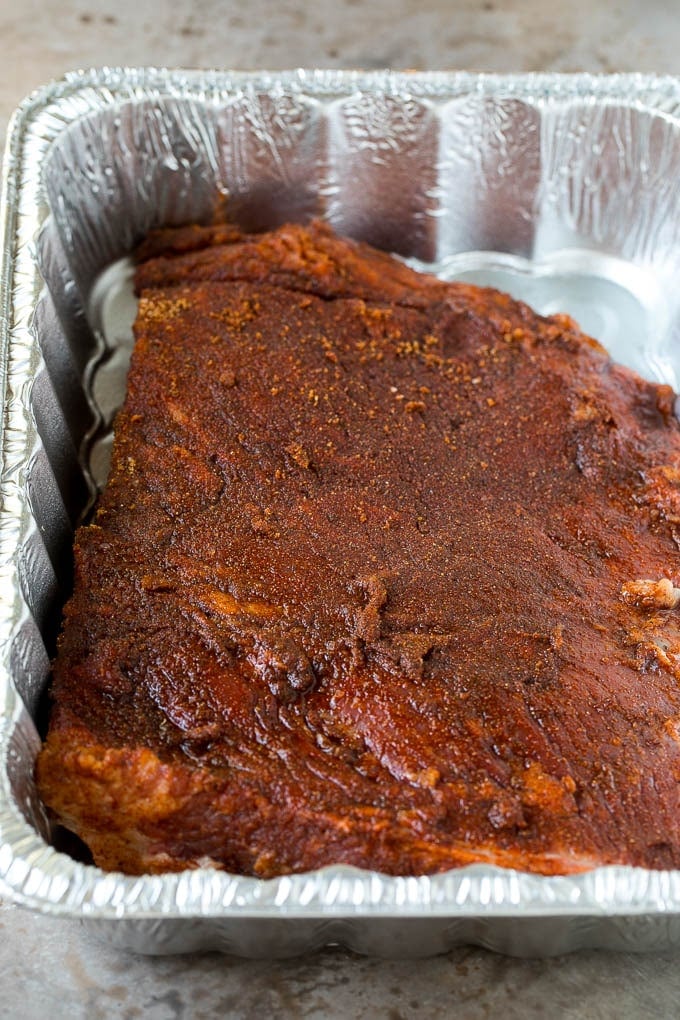 Burnt Ends Recipe | Smoked Brisket | Beef Brisket #brisket #bbq #smoker #beef #dinner #ezlod Beef brisket coated in BBQ spice rub.