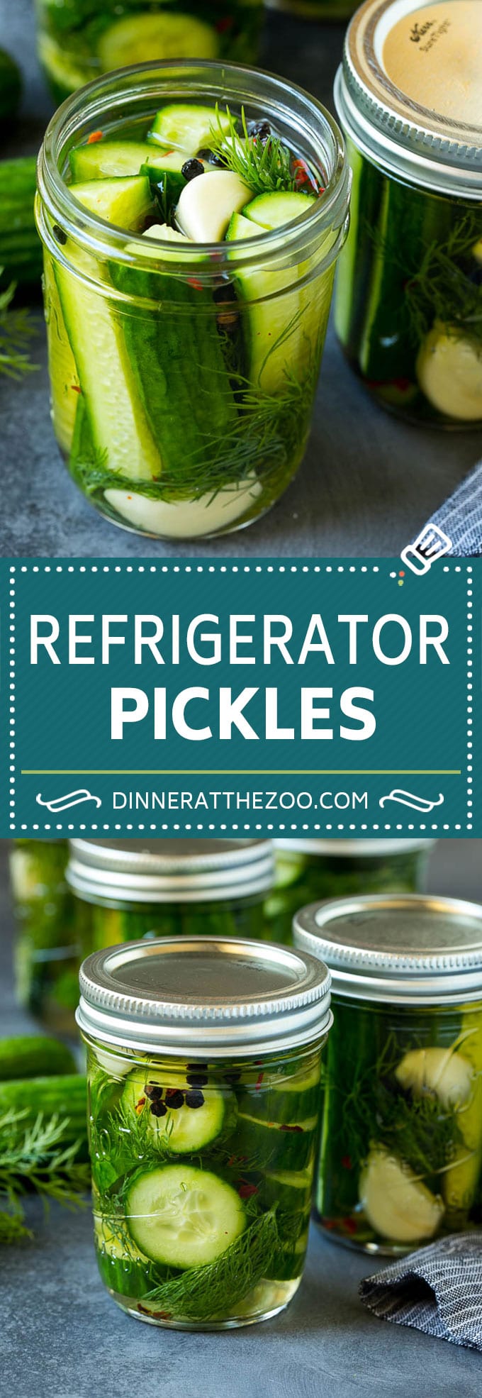 Refrigerator Pickles Recipe | Pickled Cucumbers | Quick Pickles #pickles #cucumbers #garlic #dill #ezlod