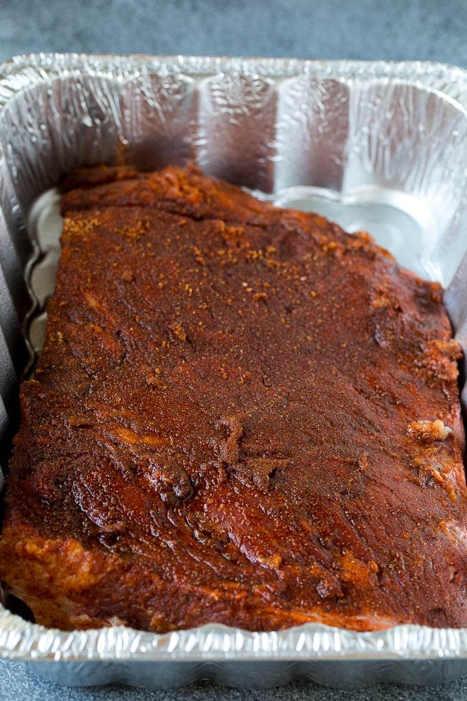 Smoked Brisket Recipe | Beef Brisket | BBQ Beef #brisket #smoker #beef #bbq #dinner #ezlod Beef brisket coated in homemade spice rub.