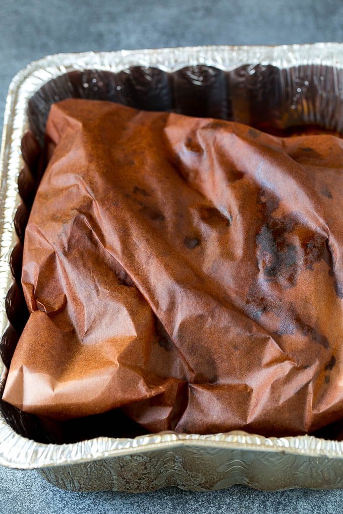 Smoked Brisket Recipe | Beef Brisket | BBQ Beef #brisket #smoker #beef #bbq #dinner #ezlod Brisket wrapped in butcher paper.