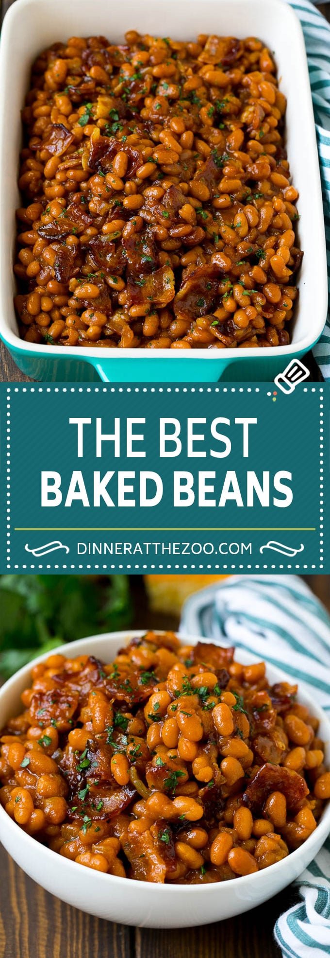 Baked Beans Recipe #beans #bacon #sidedish #bbq #dinner #ezlod