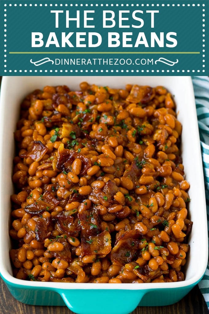 Baked Beans Recipe #beans #bacon #sidedish #bbq #dinner #ezlod