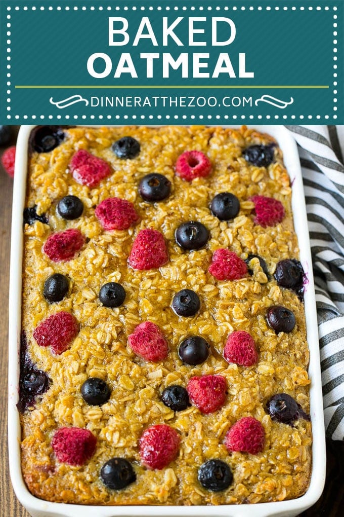Baked Oatmeal Recipe | Meal Prep | Healthy Oatmeal #oatmeal #casserole #breakfast #brunch #ezlod #mealprep