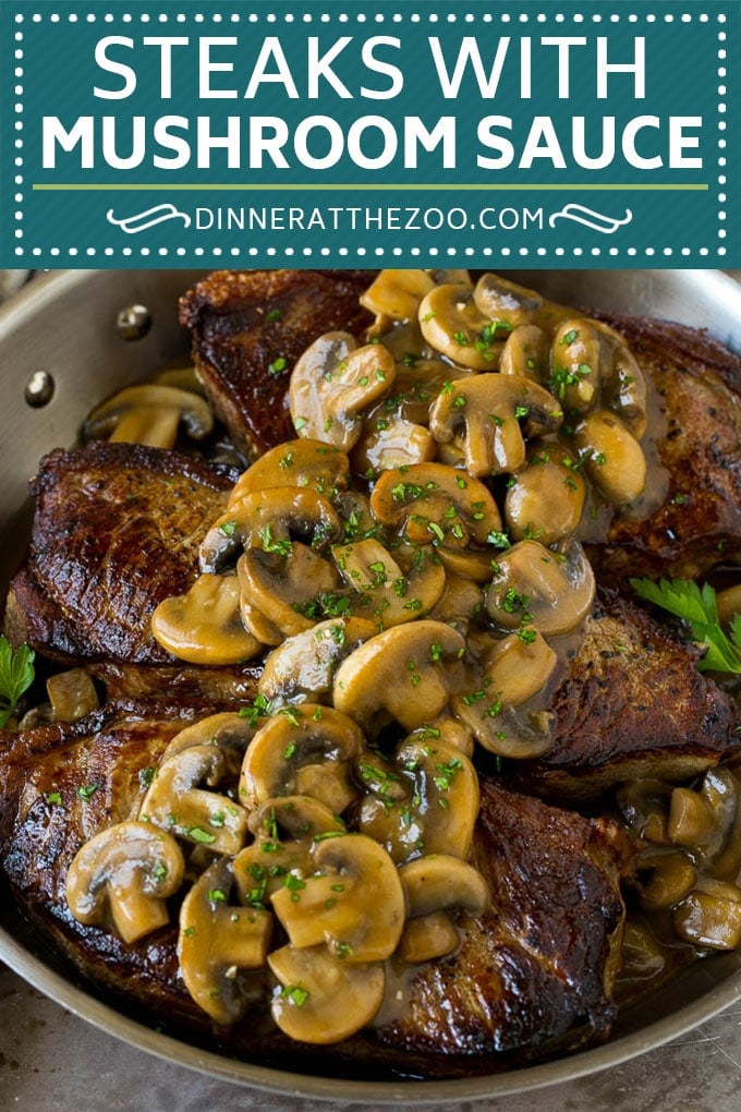 Mushroom Steak Sauce Recipe #mushrooms #steak #beef #dinner #ezlod