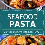 Seafood Pasta Recipe | Shrimp Pasta #pasta #spaghetti #shrimp #clams #scallops #dinner #ezlod
